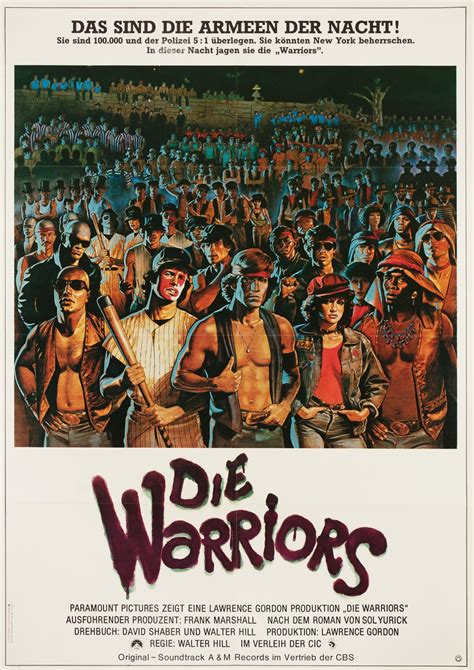 The Warriors Original R1983 German A1 Movie Poster - Posteritati Movie ...