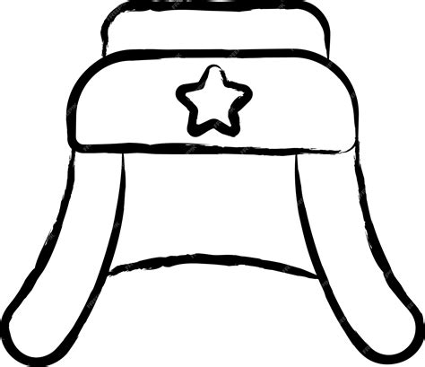 Premium Vector Ushanka Hand Drawn Vector Illustration