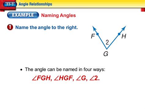 Angle Relationships Power Point Ppt