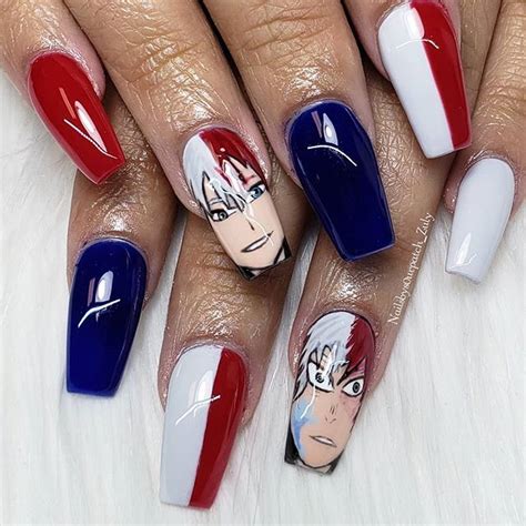 My Hero Academia Inspired Nails