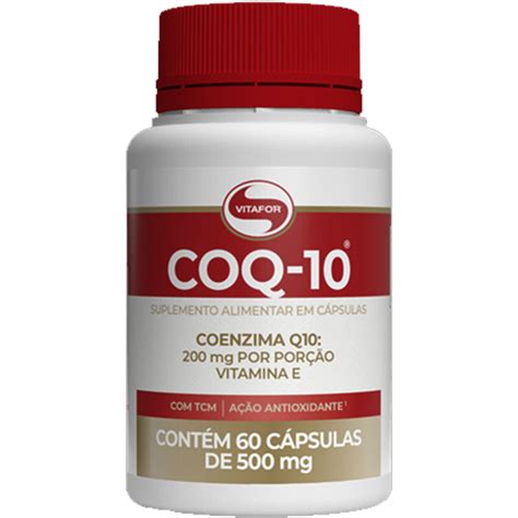 Coenzima Q10 100mg Vitafor COQ10 60 cápsulas Whey Store Suplementos