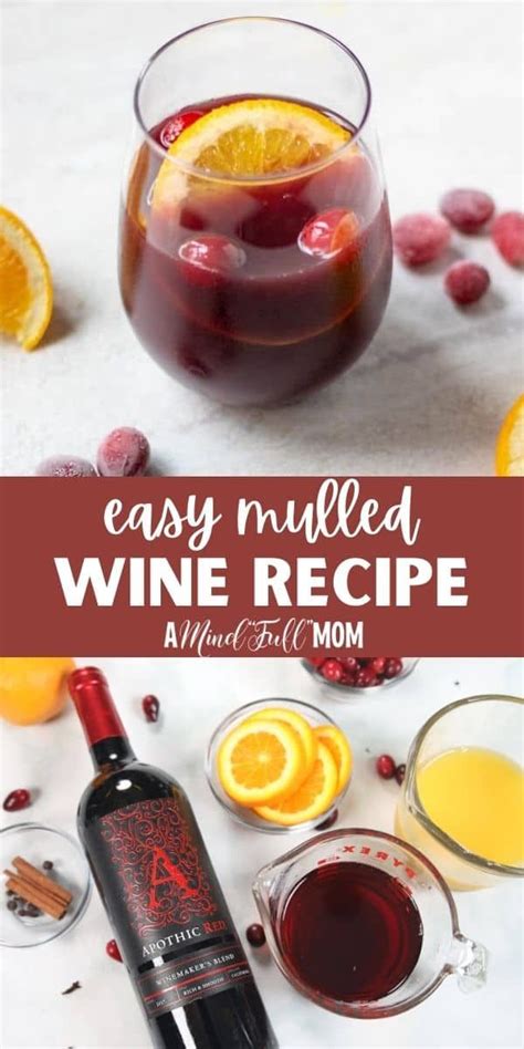 Mulled Wine Easy Wine Recipes Mulled Wine Recipe Crockpot Spiced Wine