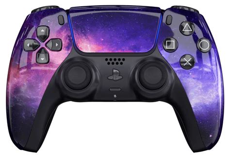 TCP Purple Galaxy PS5 Controller With Black Buttons and Back Shell ...