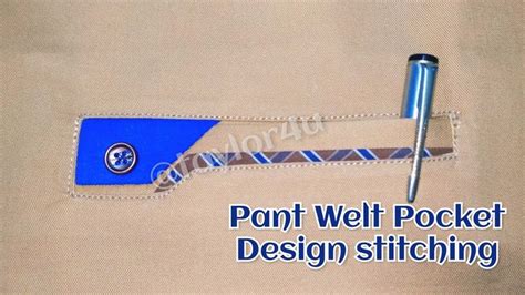 Latest Welt Pocket Design Pant Pocket How To Make Pant Pocket