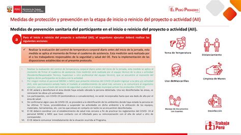 Ppt Protocolo Sanitario Trabaja Peru Pptx