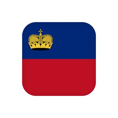 Liechtenstein flag, official colors. Vector illustration. 10420863 Vector Art at Vecteezy