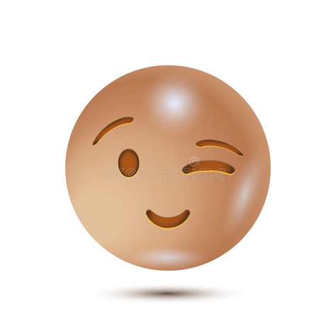 Emoticon Realista Isolado Em Fundo Branco Emoji Vetor Ilustra O Do