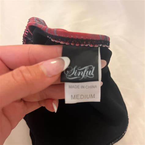 Sinful Affliction Bikini Bottom Size M Never Worn Depop