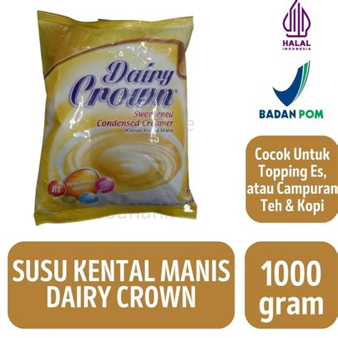 Jual Susu Krimer Kental Manis SKM Dairy Crown 1Kg Shopee Indonesia