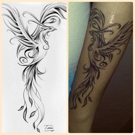 My first one! Phoenix tattoo, making me rise from the ashes of my life ☺ #phoenix # ...