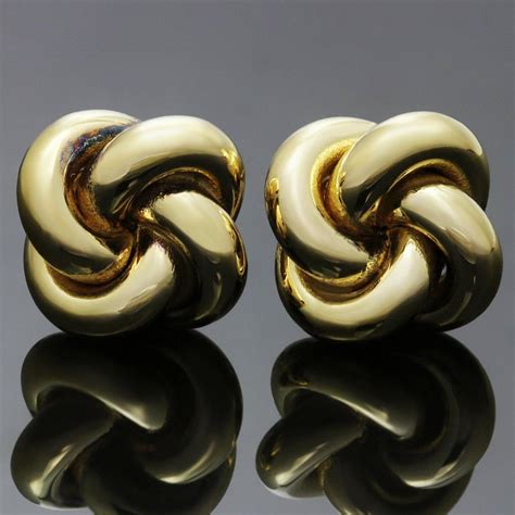 Tiffany and Co. Love Knot Yellow Gold Earrings at 1stDibs | tiffany ...