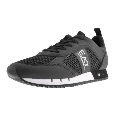 Emporio Armani Ea7 Black Sneaker Trainer Footwear From N22 Menswear Uk