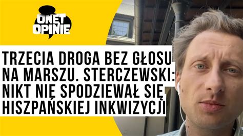 Trzecia Droga bez głosu na marszu Sterczewski nikt nie spodziewał się