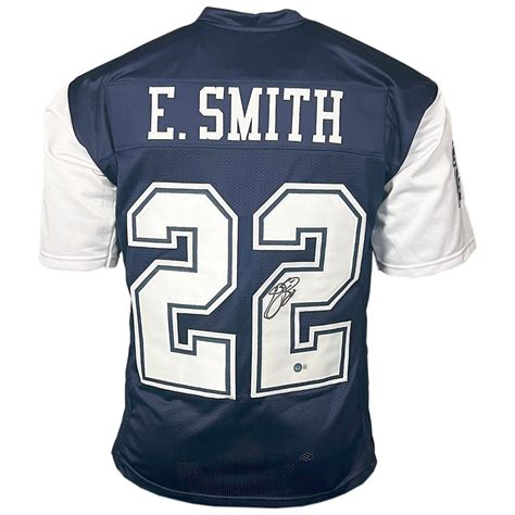 Emmitt Smith Signed Dallas Navy Alternate Football Jersey (Beckett) — RSA