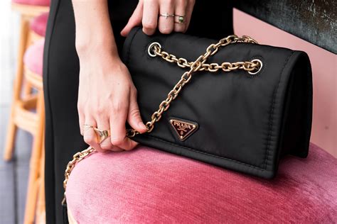 Both Classic And Modern Introducing The Prada Tessuto Chain Bag