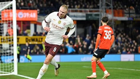 Goles Erling Haaland Anot Goles En Manchester City Luton Town