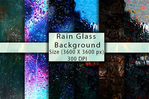 Rain Glass Background Set-5 Graphic by raqibul_graphics · Creative Fabrica