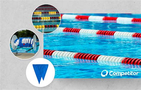 Swimming Pool Water With Lane Line