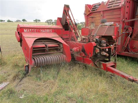 Massey Harris Ferguson 701 Small Square Hay Baler Enigne Driven