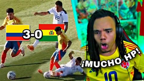 COLOMBIA vs BOLIVIA 3 0 REACCIÓN DE UN HINCHA YouTube