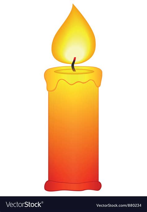 Candle Royalty Free Vector Image - VectorStock