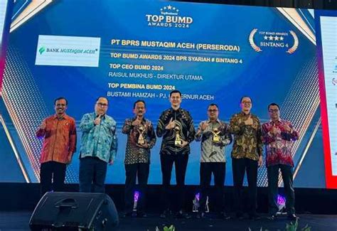 Pj Gubernur Aceh Raih Top Pembina Bumd Awards