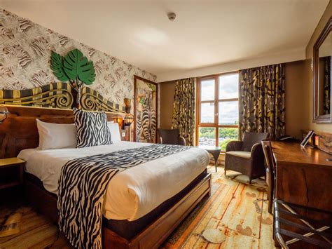 Zebra room in the Azteca & Safari Hotel