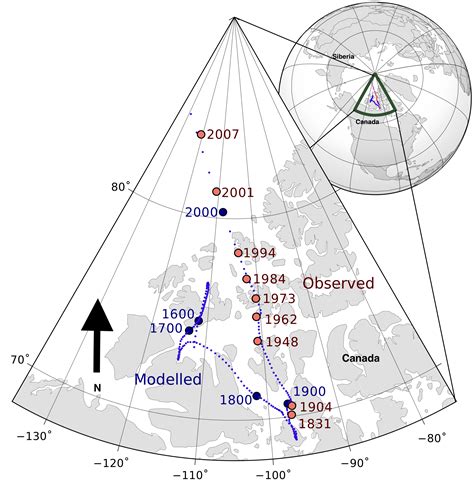 Earth's north magnetic pole is moving fast, and we might finally know ...