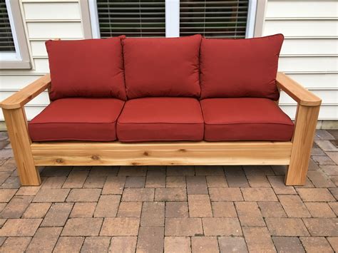 Ana White Cedar Outdoor Sofa DIY Projects Outdoor Sofa Diy