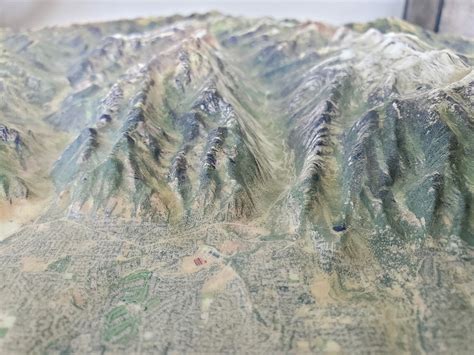 Central Wasatch Range Utah X D Printed Topographic Map D Topo