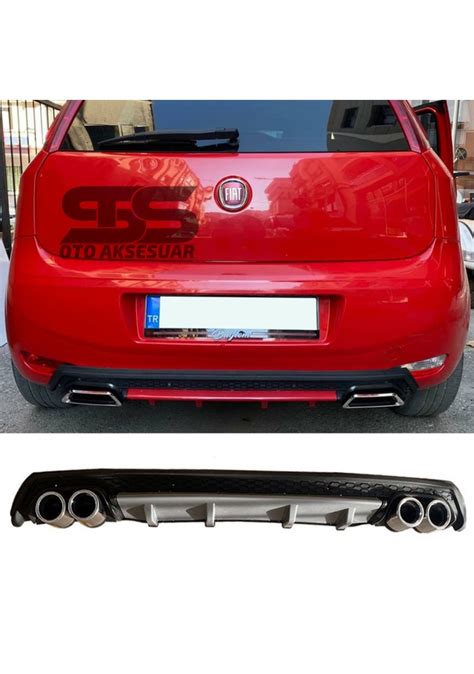 Fiat Punto Dif Z R Arka Tampon Eki Egzoz K L Gri L X Tip