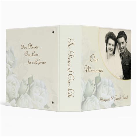 50th Anniversary - Personalized Photo Album Binder | Zazzle