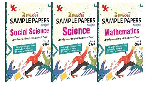 Xam Idea Sample Papers Simplified Bundle Set Of 3 Books Sciencesocial Science Mathematics