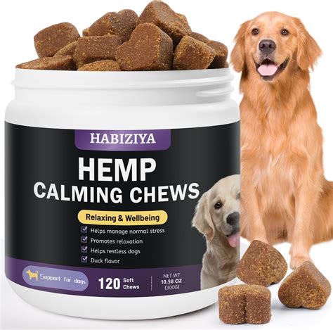 Habiziya Hemp Calming Chews For Dogs Dog Calming Treats