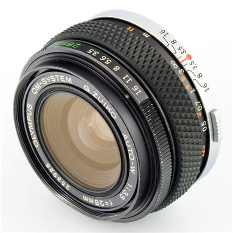 The Olympus OM System G Zuiko Auto W 28 Mm F 3 5 Lens Specs MTF