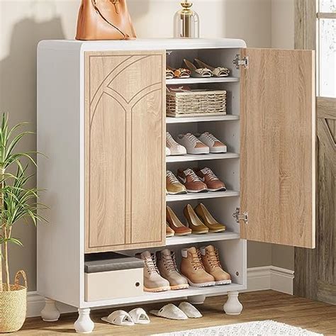 Tribesigns Shoe Storage Cabinet 24 Pairs Organizer Cabinet