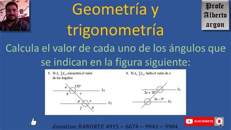 Calcula El Valor De Cada Uno De Los Ngulos Que Se Indican En La Figura