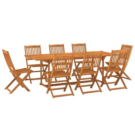 Mobilier D Ner De Jardin Pcs Bois D Acacia Massif Leroy Merlin