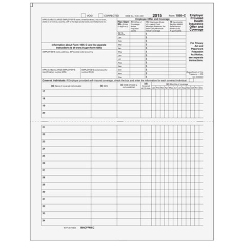 1095 C Preprinted Portrait Version With Instructions