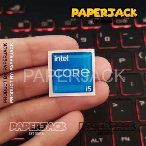 Jual Sticker Intel Core I Gen Th Stiker Timbul Lentur Stiker Stiker