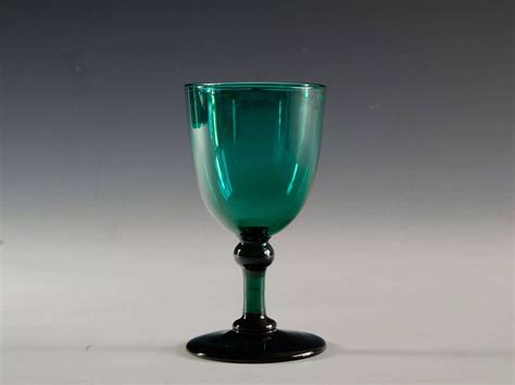 Antique Glass Green Wine English C1830 In Antique Wine Glasses Carafes And Drinking Glasses