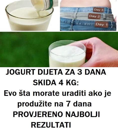 Jogurt Dijeta Za Dana Skida Kg Evo Ta Morate Uraditi Ako Je