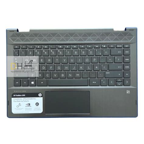 Teclado Hp Pavilion Tapa Mouse Cd Cd Borde Azul