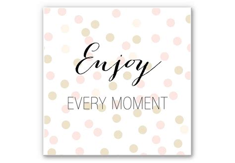 Confetti Cream Enjoy Every Moment Wall Art De