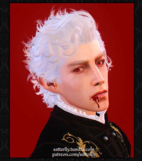 A Man With White Hair And Blood On His Face