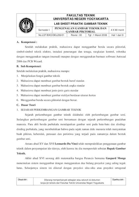 Pdf Labsheet Gambar Teknik Pdf Dokumen Tips