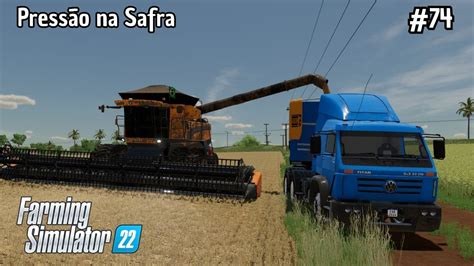 Pressão na Safra do Trigo Fazenda Guerreiro Farming Simulator 22 Ep 74