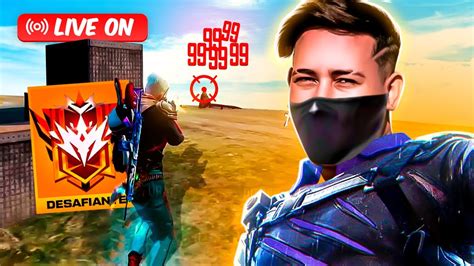 Level Up Ao Vivo Pegando Desafiante Solo Ranqueada Free Fire