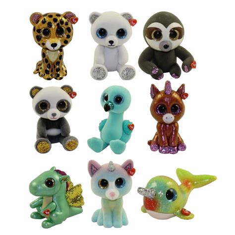 Ty Beanie Boos Mini Boo Figures Series 4 Set Of 9 Heather Sunset