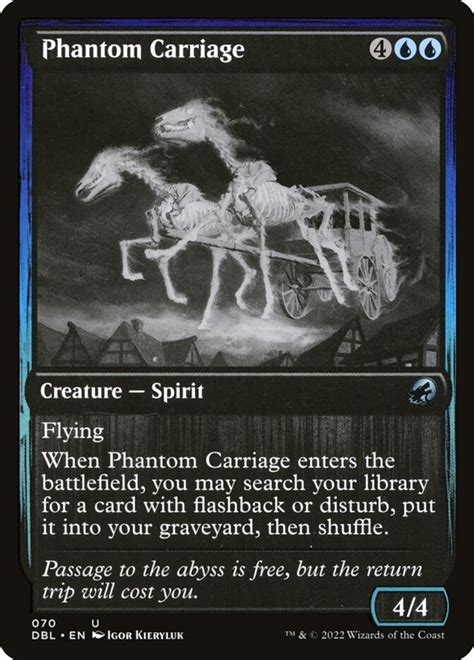 Phantom Carriage Innistrad Double Feature Mtg Print